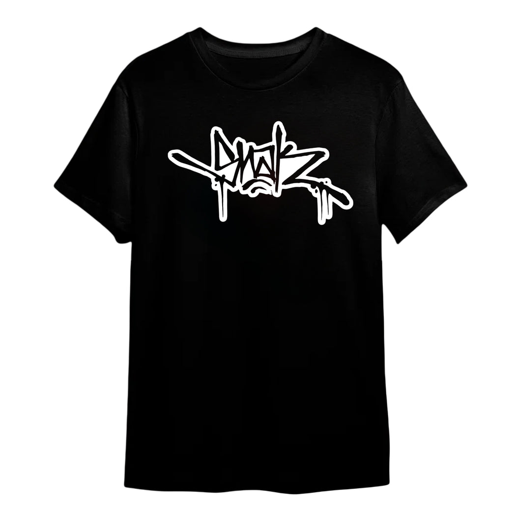 Snak Slap T-Shirt (White on black) – Snak The Ripper