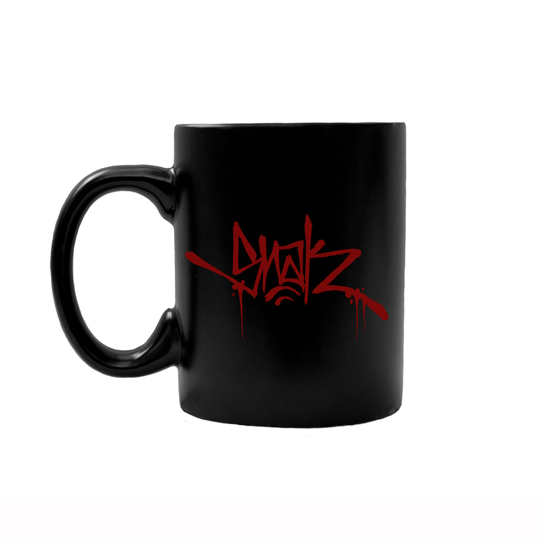 SNAK Coffee Mug - Matte Black w/ Red Logo - Snak The Ripper